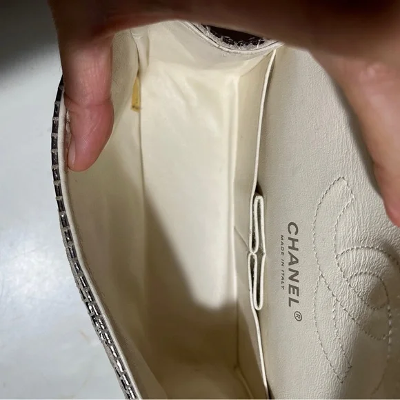 CHANEL Silver Mirror Reissue 2.55 Special edition Quilted Shoulder Bag - Picture 13 of 16